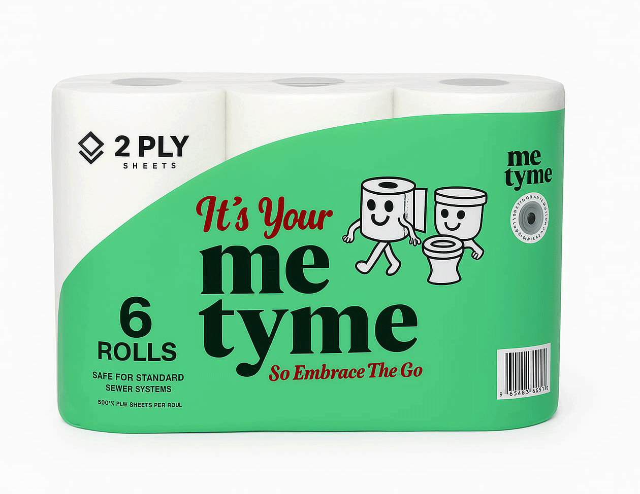 ME TYME Toilet Paper 6  Rolls